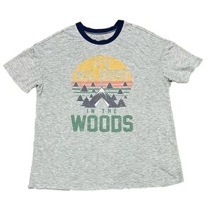 Gold Rush It’s All Good In The Woods Hiking Grey Women’s Tee Sz XL